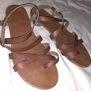 brown sandals!